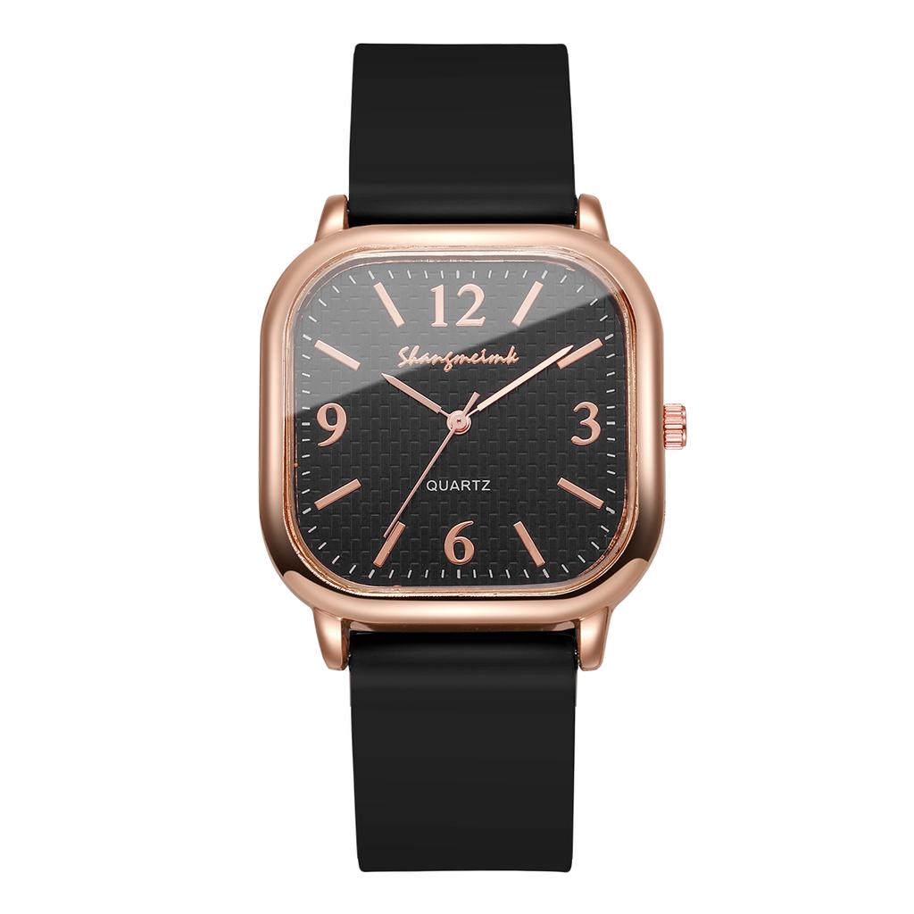 Женские модные квадратные кварцевые часы, женские аналоговые наручные часы с силиконовым ремешком, reloj mujer, часы для девушек в подарок