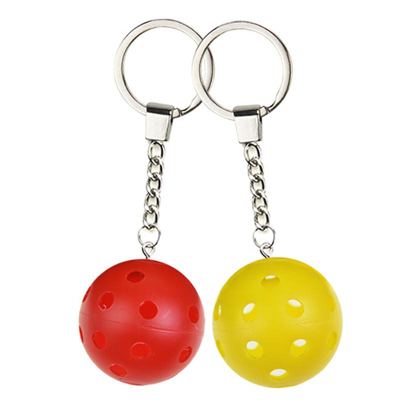 Sport Styles Mini Pickleball Keychain Unisex Metal Pickleball Racket Key Ring Purse Bag Backpack Decor Accessories