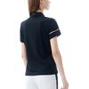 Fila Однотонная футболка-поло с коротким рукавом на молнии до середины, облегающего кроя, с логотипом Женские топы Черный A11W225128FBK