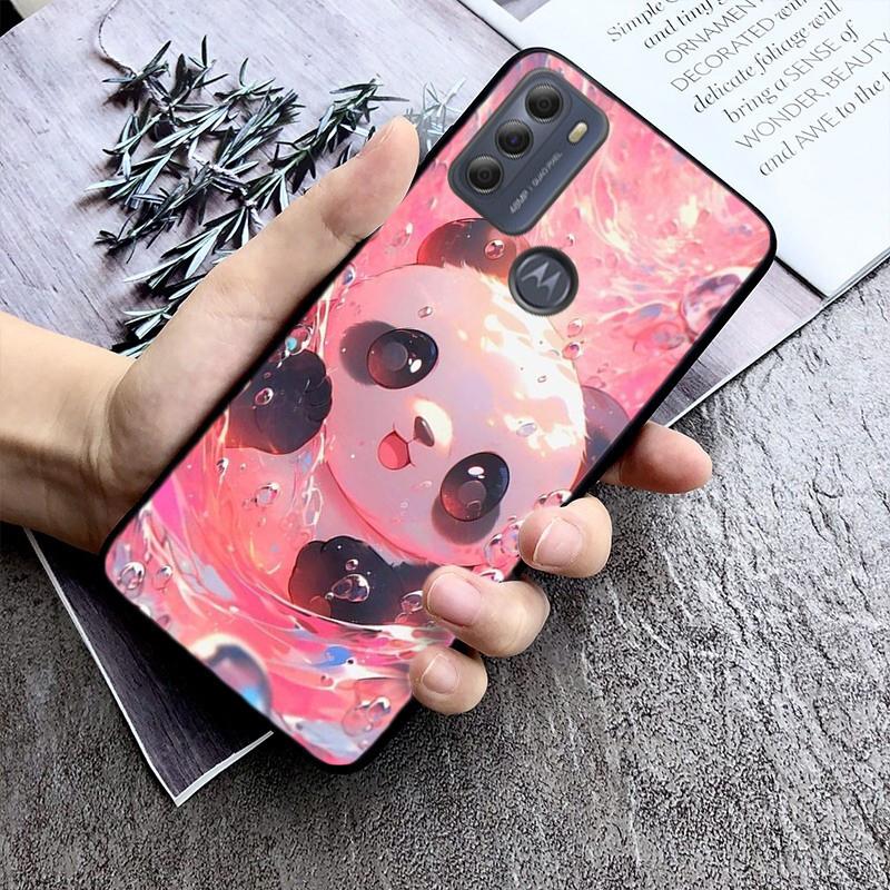 Чехол для телефона с пандой для Moto G84 G22 G32 G42 G52 G62 G53 G72 G60 G60S G100 G10 G20 G30 G13 G50 G 5G G Pure