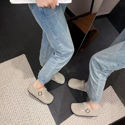 261 Год Z Лучшие _ Ретро Сандалии-мюли с пряжкой и открытым носком для женщин для улицы