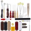 Leather Craft Tools Kit - Hand Sewing Stitching Punch Carving Work