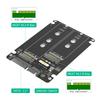 1PC M.2-mSATA To SATA Solid State SSD To SATA External Disk Box 2-IN-1 Conversion Board External Box