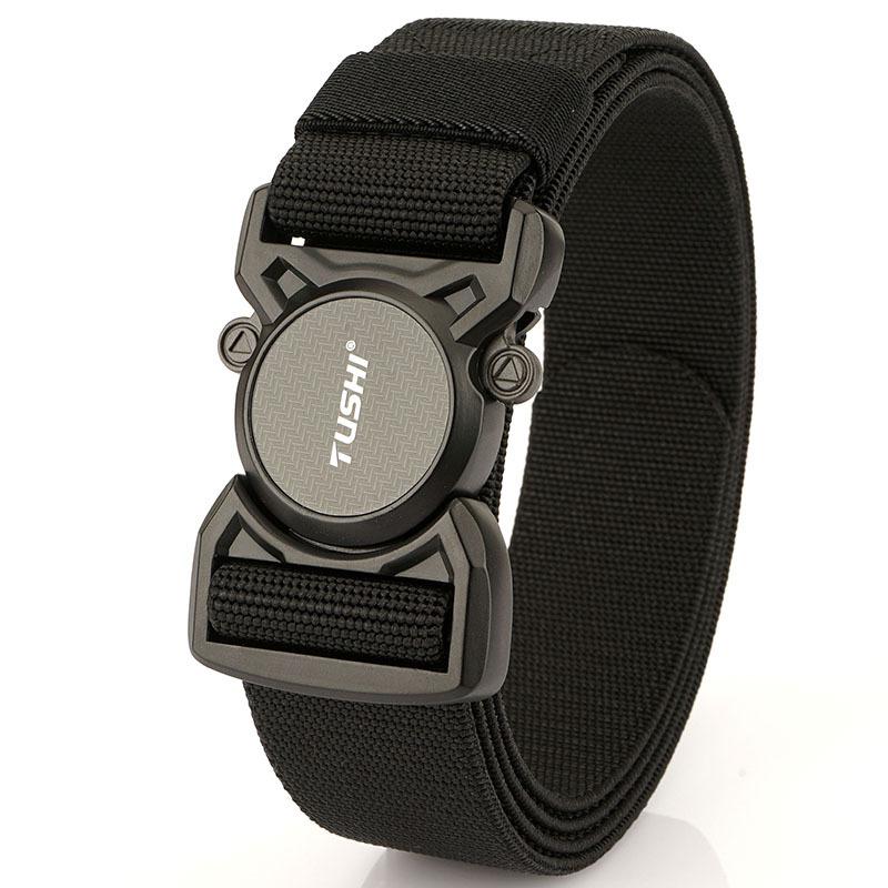 Новый тактический ремень с эластичной вставкой и кнопкой быстрого сброса, повседневный, для инструментов, для тренировок на открытом воздухе, мужской ремень