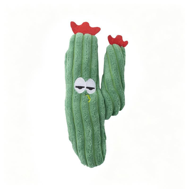 Cat Pet Gnawing Toy Cactus Series Plush Teeth Cleaning Fun Catnip Pillow Soft Plush Cats Enjoy Chewing And Busy Interactive Toys