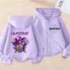 Y2k Zipper Sweatshirt Kpop Demon Hunters Hoodie Children's Clothing Little Girls Boys Sweatshirt Zipper Hoodie Baby Casual Top
