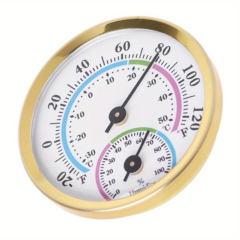 2,28-дюймовый термометр-гигрометр настенный алюминиевый для помещений и саун -20~+120℉ 0~100%RH тестер влажности и температуры монитор(Батарея не требуется)