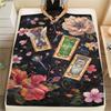 Warm Cardcaptor Sakura Pattern Flannel Blanket Cozy Print Throw for Bedrooms Sofas Chairs Travel Picnic Multi-use-Xin