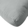 3 Piece Pallet Cushion Set Light Grey Melange Fabric
