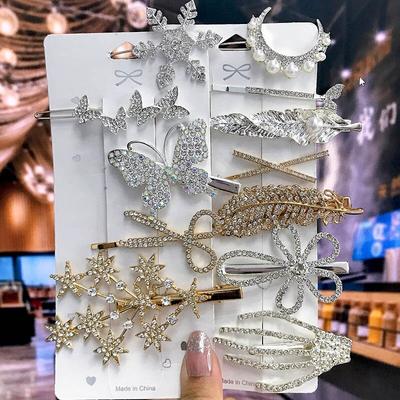 Модная заколка для волос Matel для женщин 2021, заколка для волос с геометрическим рисунком для девочек, заколка для волос с бантом и бабочкой, головные уборы, аксессуары для волос, подарок