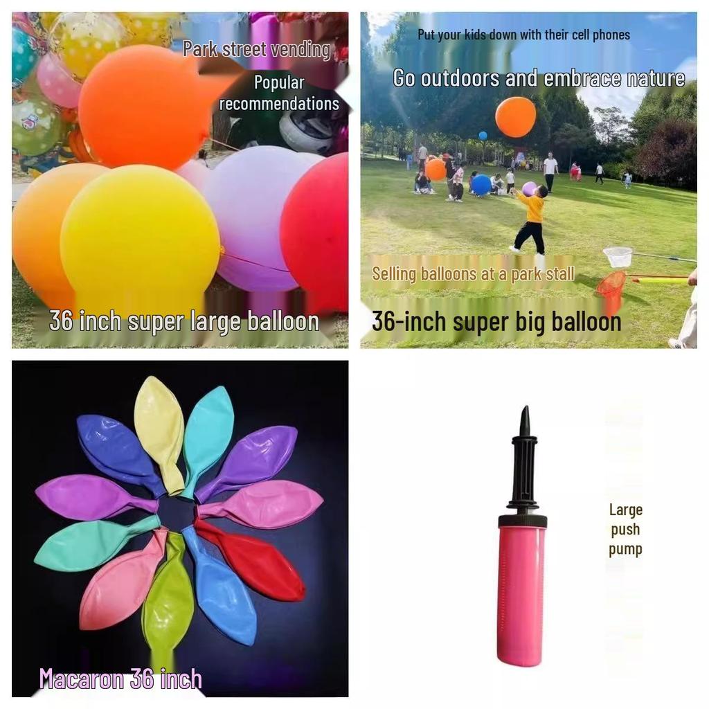 36-дюймовый очень большой взрывозащищенный воздушный шар для детских мероприятий на открытом воздухе