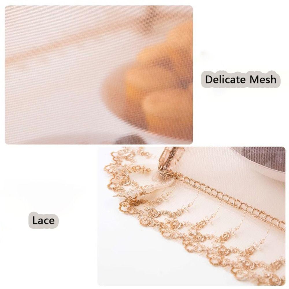 Сетчатый чехол для еды в виде зонтика, обеденный стол, организация, модная дышащая крышка для посуды