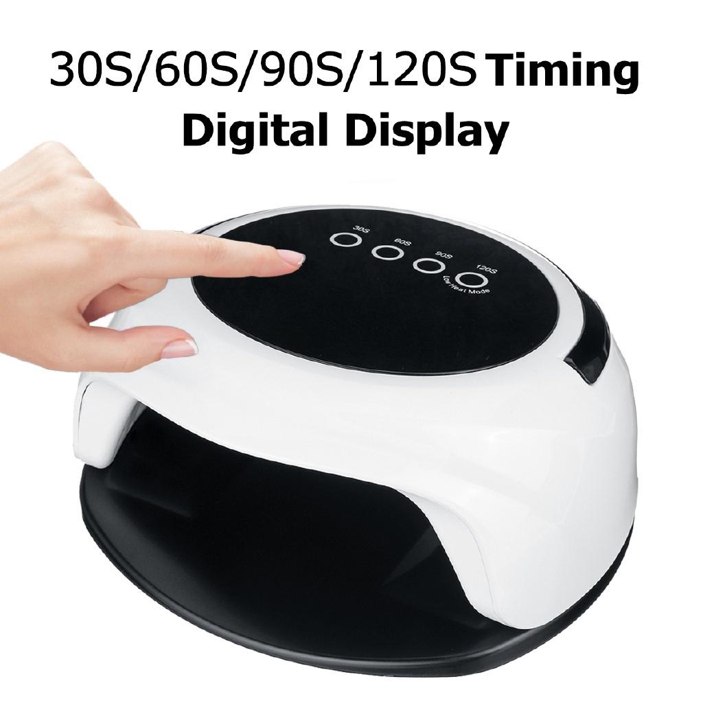 98 Вт Лампа для ногтей Светодиодная сушилка для ногтей для сушки S Гелей Полировка С умными датчиками Маникюр Нейл-арт Салонное оборудование Совершенно новое