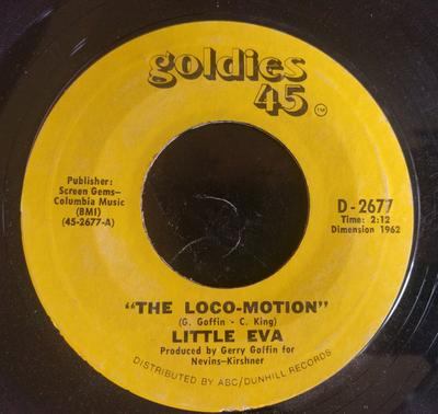 7-дюймовая пластинка LITTLE EVA - The Loco-Motion D2677 Goldies 45 US Рок Б/У