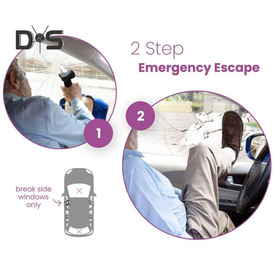 Ручка двери автомобиля для пожилых людей и инвалидов, ручка поддержки автомобиля с резаком для ремня безопасности, подходит для большинства автомобилей грузоподъемностью до 400 фунтов