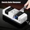 Electric Knife Sharpener Automatic Cut Sharpeners 15-Degree Bevel Crude and Fine Grooves Knives Scissors Kitchen Cutter Grinder