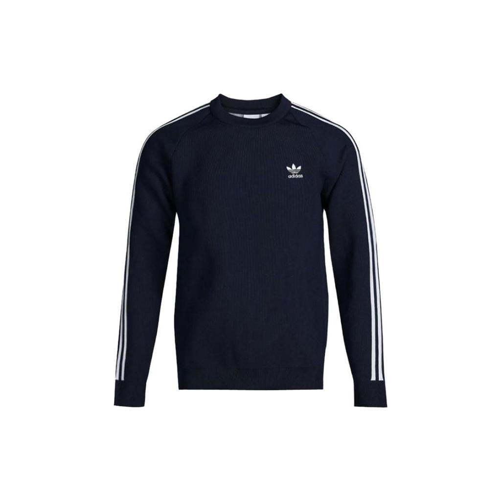Adidas Originals Trefoil Knit Crew Sweater Men Sweater Collegiate-Navy-Blue DH5751