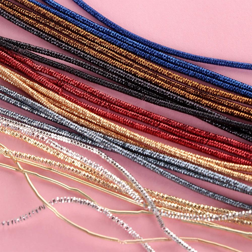 DIY Серебряная Металлическая Проволока Золотая Нить Вышивка Золотой Французский Шелк Индийская Проволока Диаметр 1,0 мм Круглая Блестящая Шелковая Швейные Рукодельные Аксессуары