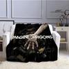 Плед с принтом Rock Band Imagine Dragons, теплый фланелевый плед, подстилка для кровати, мягкий и удобный плед, подарок на день рождения