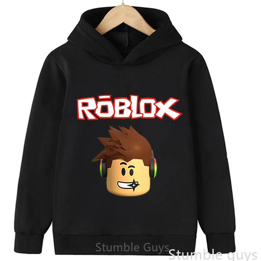 Толстовка Roblox для детей с капюшоном, толстовка с принтом Roblox World, модная теплая одежда для мальчиков и девочек