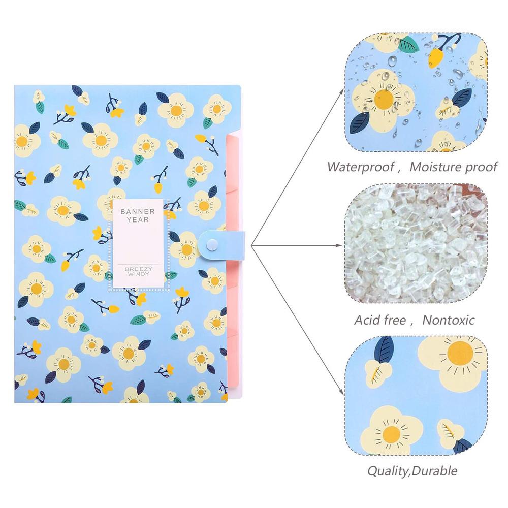 Size Desk Organizer File Holder Accordion Folder File Folder Floral File Folders Document Organizer