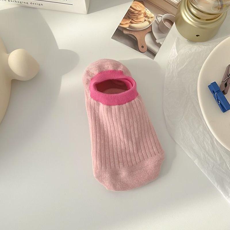 Носки-лодочки в лесном стиле, носки контрастного цвета, женские силиконовые нескользящие носки, носки-лодочки радужного цвета, соответствующие цветам