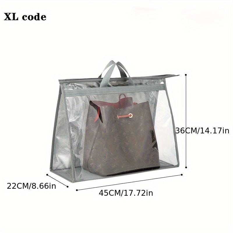 Пылезащитный мешок для сумок, прозрачный подвесной мешок для хранения в шкафу, влагонепроницаемый органайзер для кожаных сумок в спальне.