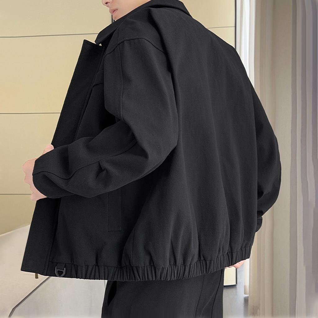 Men's Solid Color Camouflage Outdoor Sports Jacket Men's Pocket Button Casual Jacket