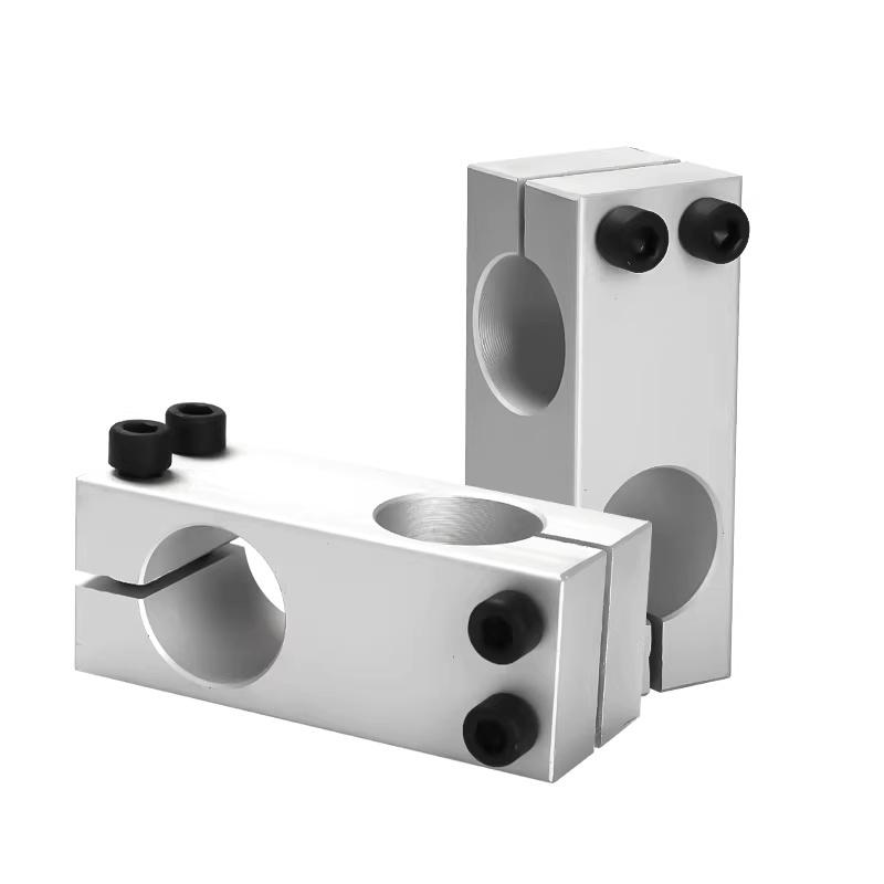 Pillar fixing clamp vertical fixed diameter fastening aluminum alloy optical axis cross block steel pipe fixing bracket connecti