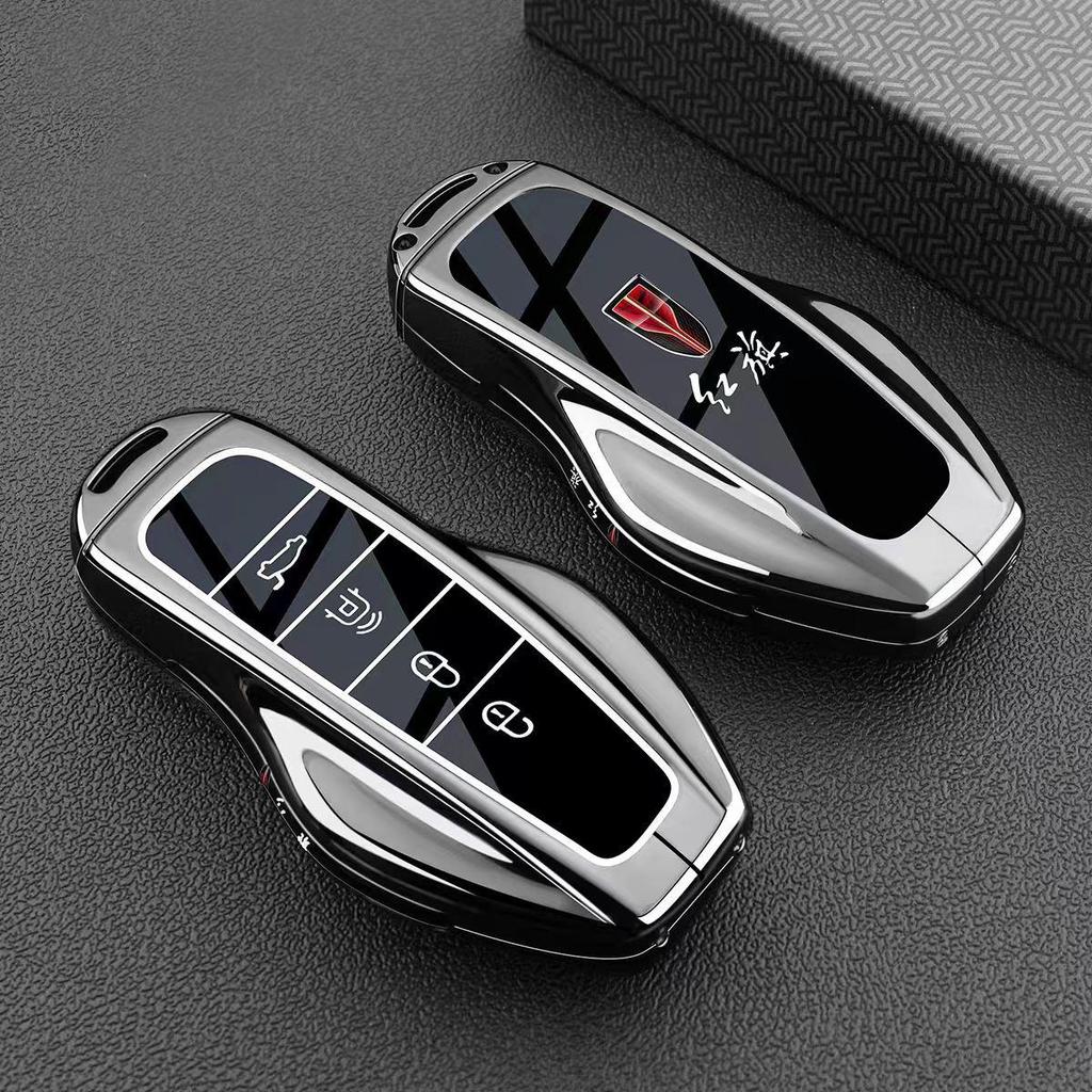 Подходит для кейса-чехла ключа 2026 Hongqi HS6 PHEV - Новая модель, всесторонний металлический защитный чехол для интеллектуальной гибридной версии с полным приводом.