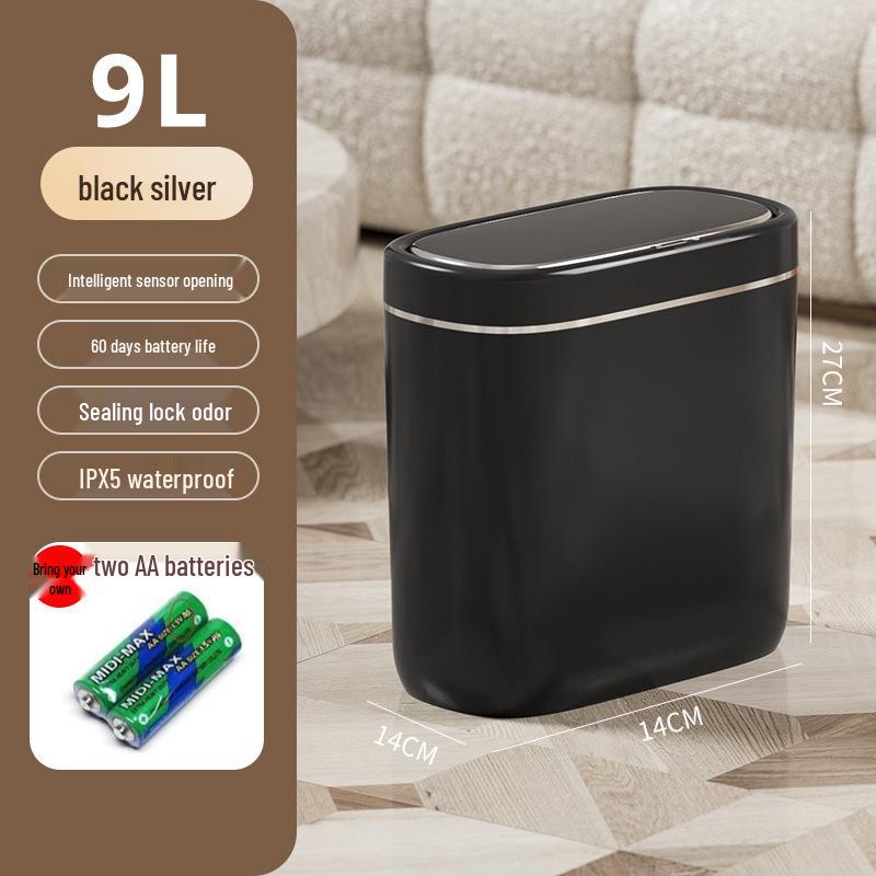 Умное мусорное ведро с датчиком 2025 года для дома – Автоматический сенсорный контейнер для ванной комнаты и гостиной