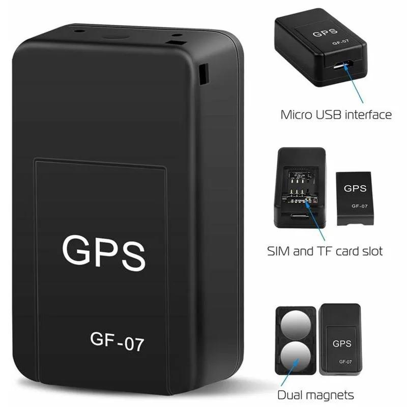 1/2/3 шт. Автомобильный мини GPS-трекер, противоугонный локатор, отслеживание в реальном времени, позиционер SIM-карты, магнитное крепление, противоугонный трекер GF-07