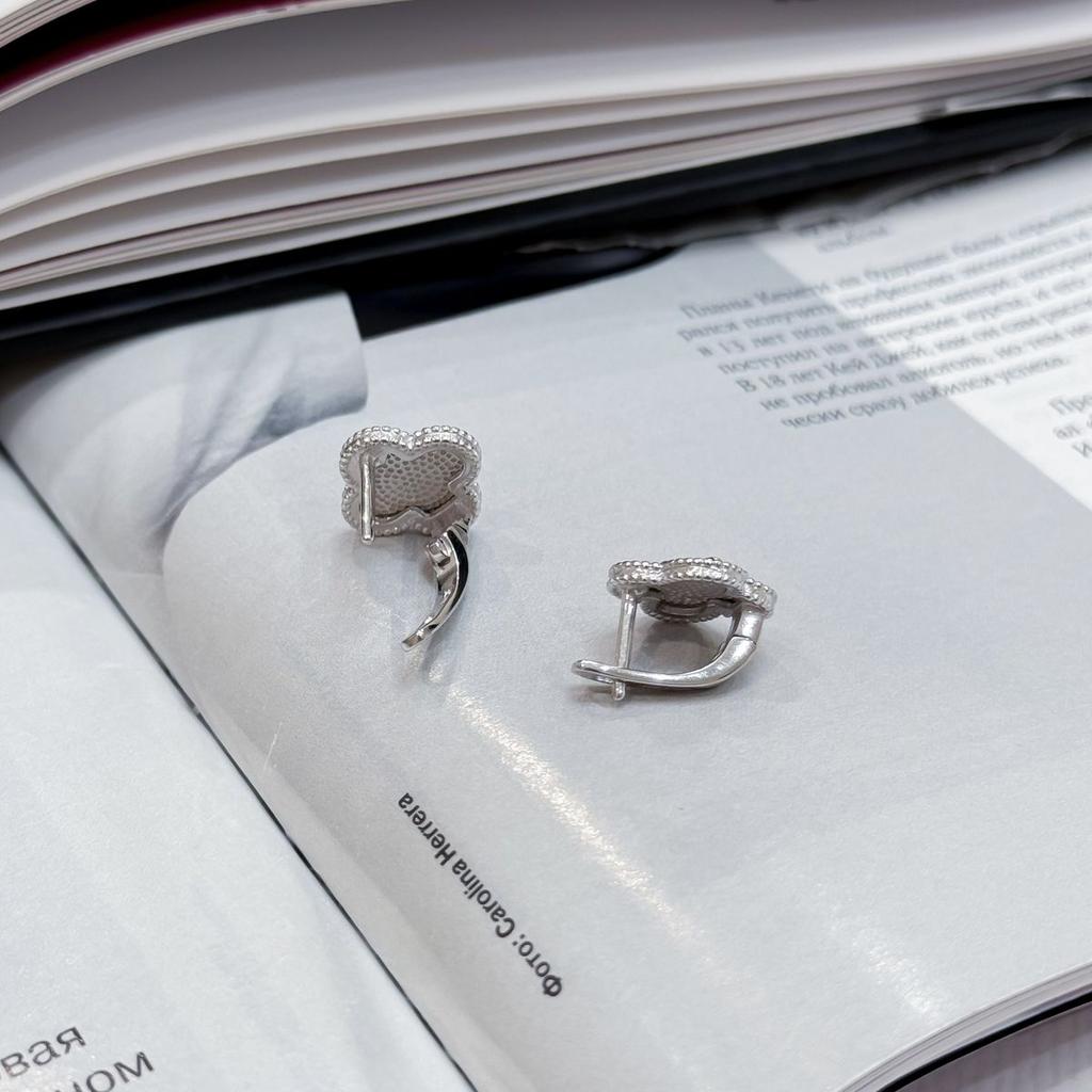 Серебряные серьги без камней (2168218)