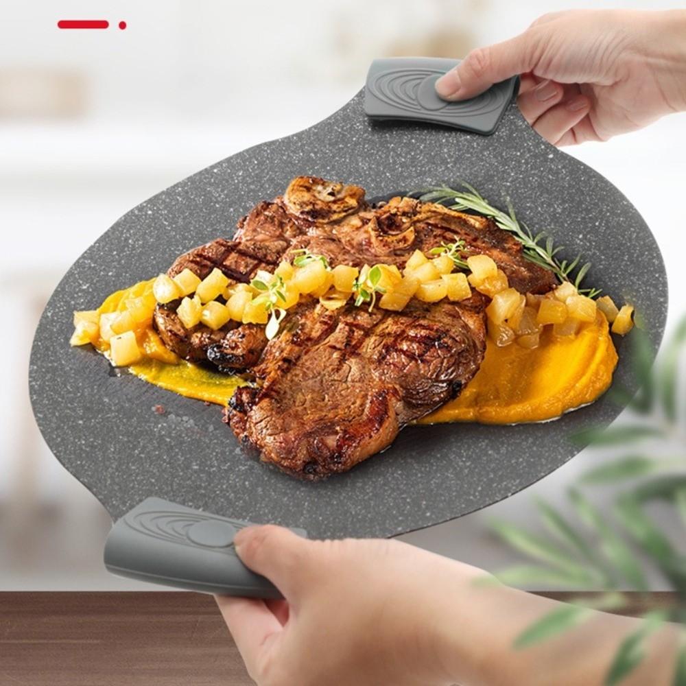 1Pair Heat‑insulated Pot Handle Grip Anti‑slip Texture Heat‑Proof Clamp  Iron Cookware