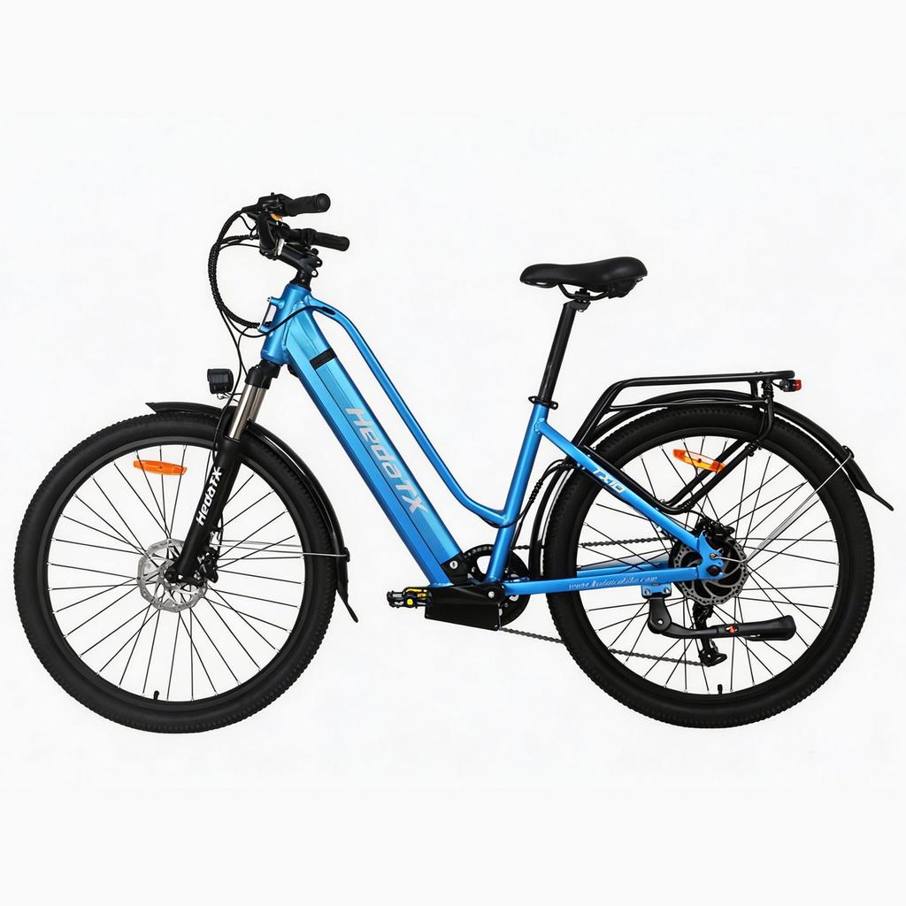 Hedatx TX10 Mountain Adult Electric Bicycle With Seat 27.5 Inch Off-Road Tires EBike 48V15.6Ah Battery 350W Motor Outdoor All-Terrain Electric Bike