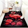 1PC Elegant Flamingo Print Carpet for Living Room Bedroom Sofa Doormat Home Decor Area Rugged Non-slip Floor Mat Large Size