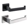 304 Stainless Steel Bathroom Accessories 1 Piece Matte Black Toilet Paper Holder Wall Mounted Tissue Roll Hanger Bathroom Shelf