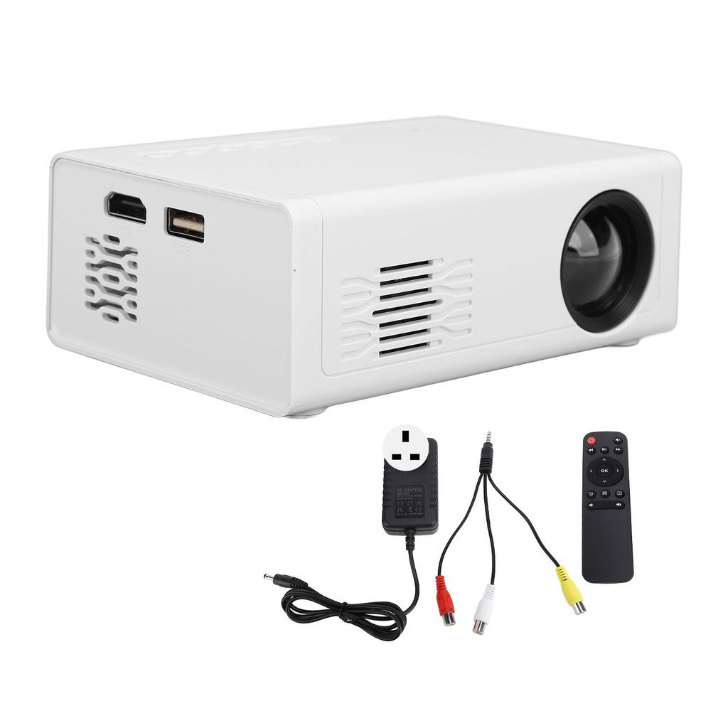 Портативный проектор 1080P HD USB Movie Video Projector с HD Multimedia Interface Пульт дистанционного управления для