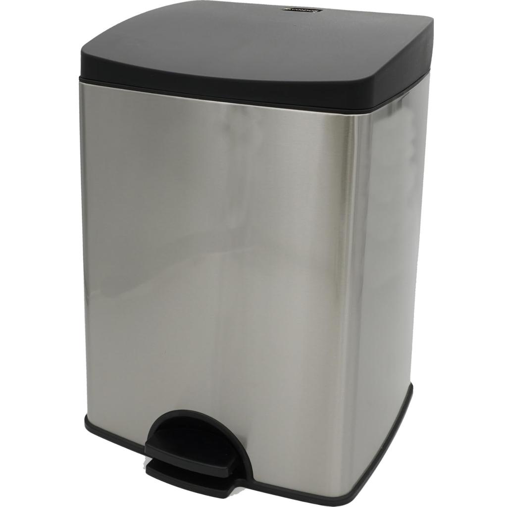 Yamazaki Sangyo CONDOR Мусорное ведро FIT Step с контейнером и нержавеющей сталью Ш x 27 см Г x Изделие Банка, ST-15, Компактное, Экономящее место, Крышка,
