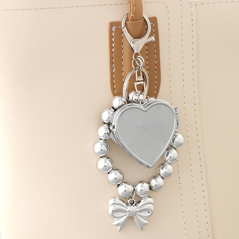Цепочка для телефона с жемчужным сердечком и бантом Macaron Blue Phone Подвеска для сотового телефона Ремешок для камеры Брелок для сумок Декор Подарки для девочек