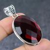 Natural Mozambique Garnet Handmade 925 Sterling Silver Gift Pendant 2.09" U5c61