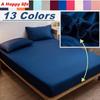 Простыня на кровати с эластичной резинкой по всему периметру, сплошное цветное покрывало, защитный чехол, наматрасник, глубокий карман, без наволочки