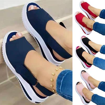 Обувь Женские сандалии на платформе Летняя женская удобная прогулочная женская повседневная обувь