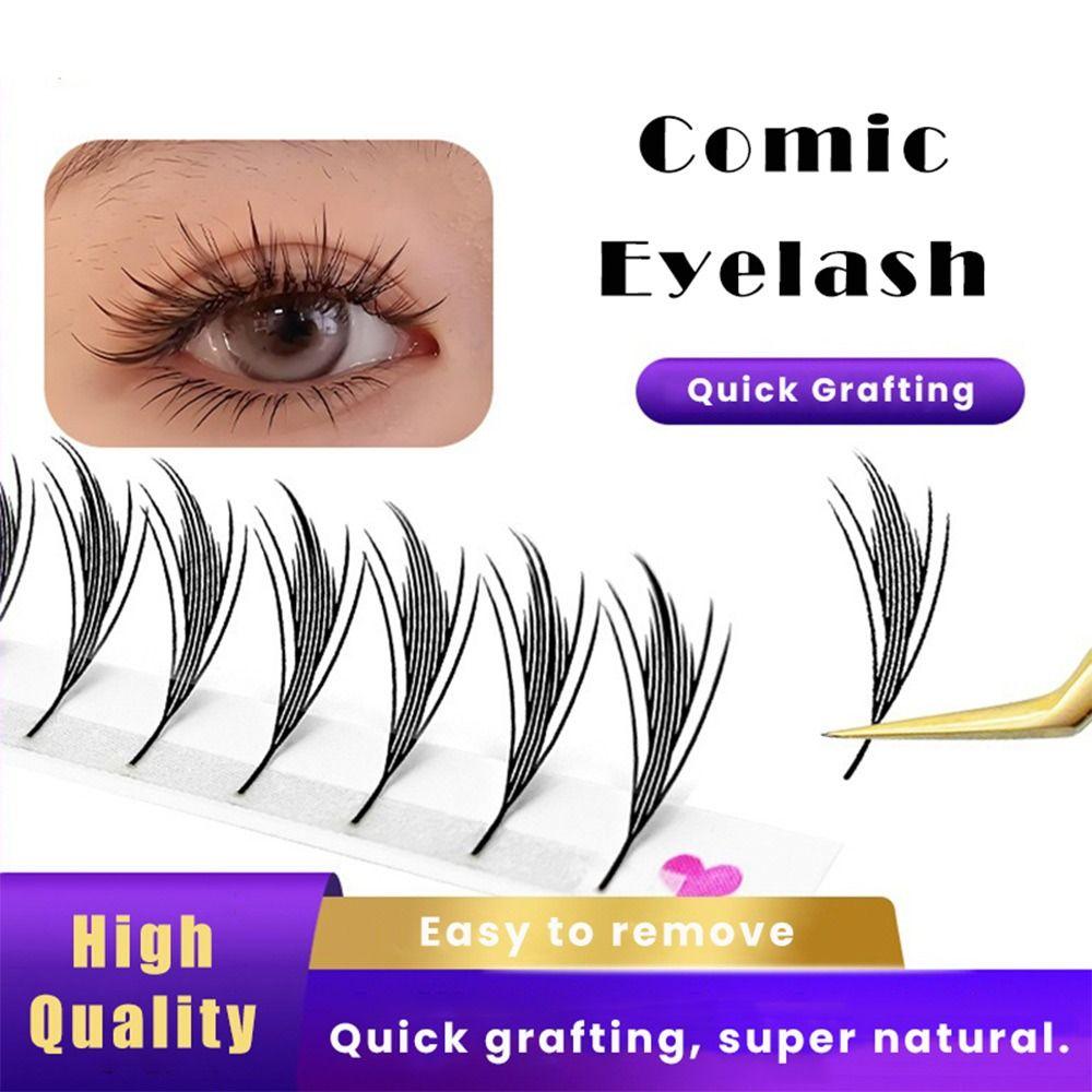 Набор пучковых ресниц 12 рядов Comic Wings Индивидуальные ресницы Ручной работы Накладные ресницы Инструменты для макияжа глаз