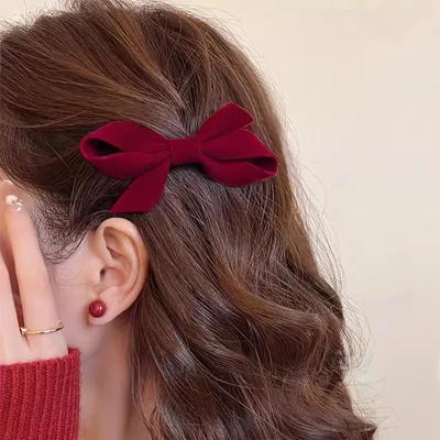 Новые модные элегантные заколки-банты для волос принцесса лента головной убор девушки женщины аксессуары для волос высококачественные заколки для волос