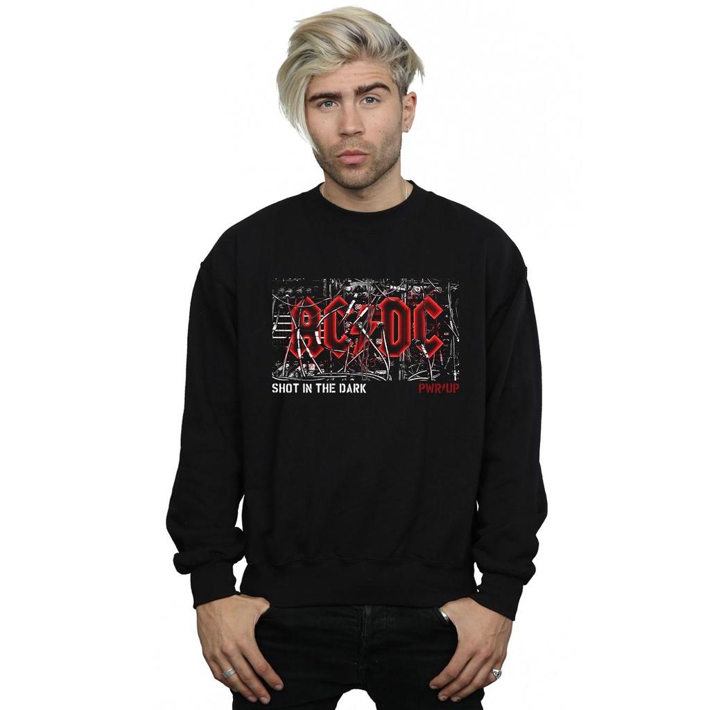 AC/DC Mens PWR UP Cable Logo Sweatshirt