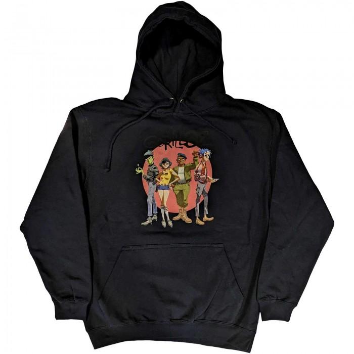 Gorillaz Unisex Adult Group Circle Rise Pullover Hoodie