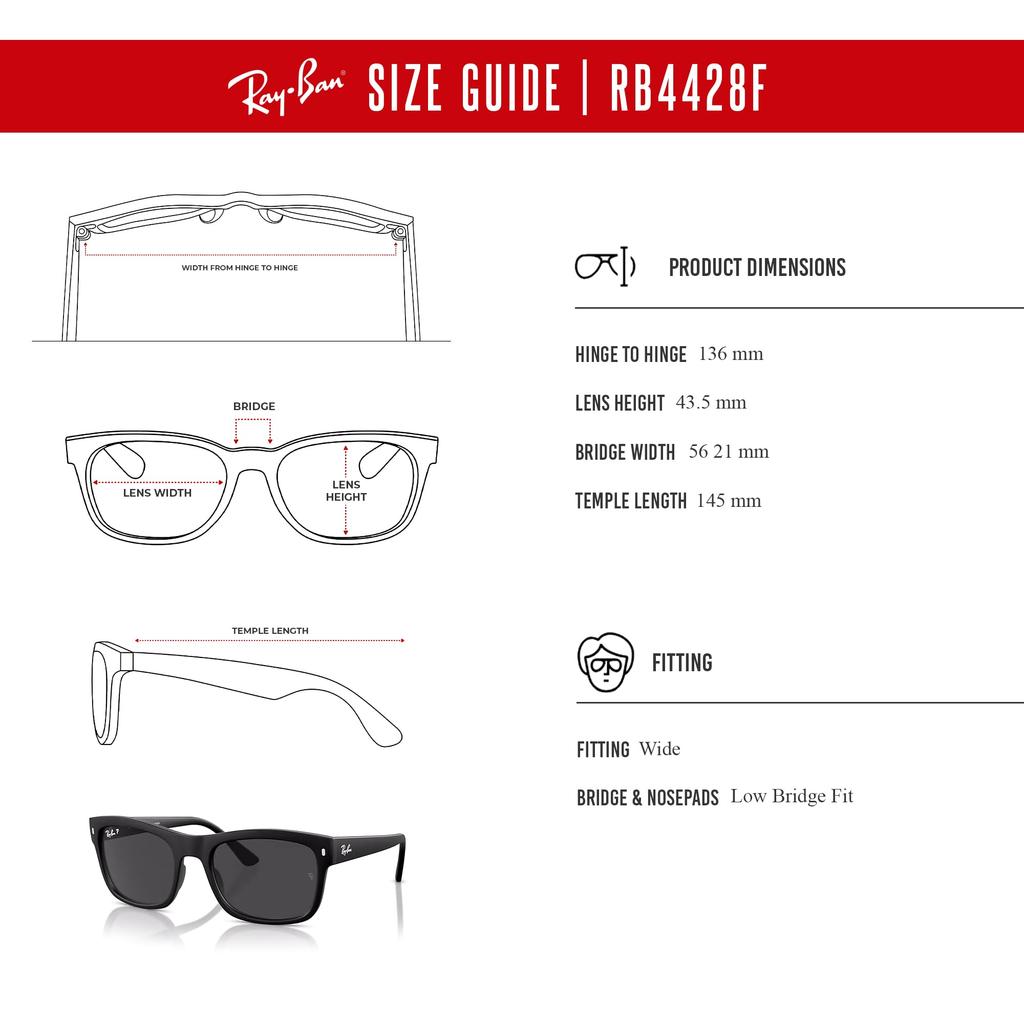 Солнцезащитные очки RB4428F Азиатская посадка Ray-Ban