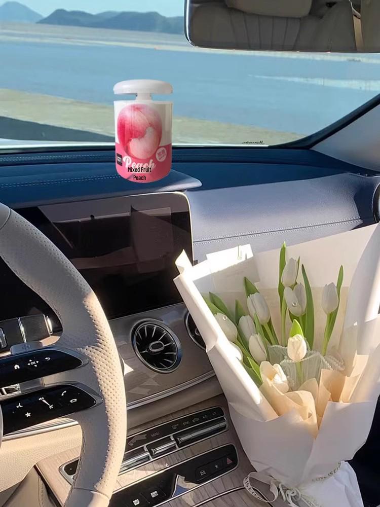 Автомобильный освежитель воздуха - Аромат персика, ананаса, винограда, Долговечный устранитель запахов для туалетов