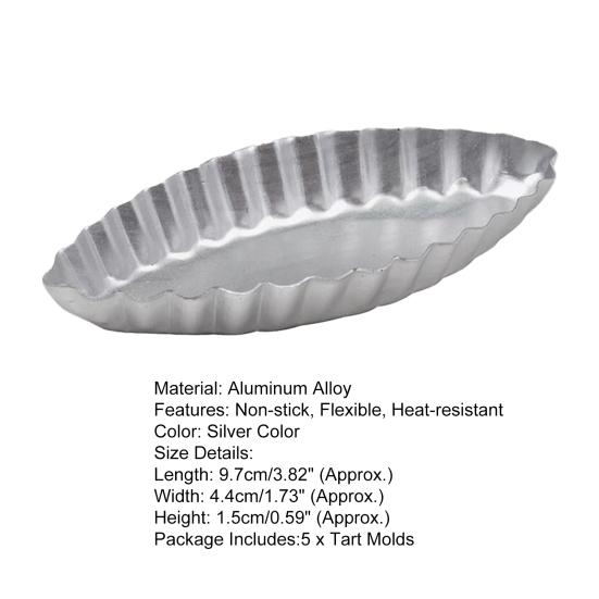 5 шт. антипригарная форма для торта многоразовая алюминиевая сплавная лодка в форме лодки DIY форма для кексов для кухни